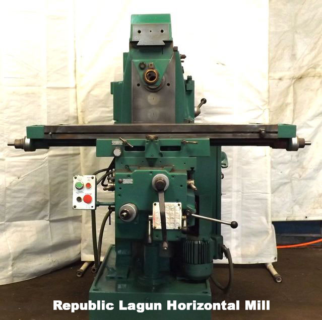 X=32" - Y=9" - Z=17" REPUBLIC ... HORIZONTAL MILL.